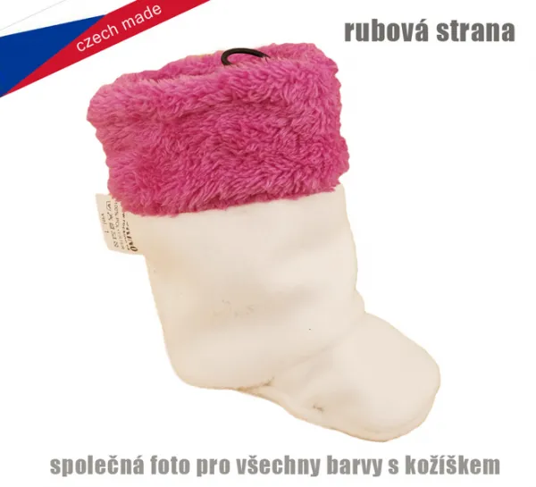 Detské softshellové topánočky ROCKINO – čierne s ružovým kožúškom Farba: Čierna, Veľkosť: 0-5mes.