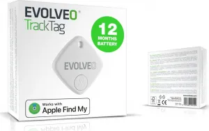 EVOLVEO TrackTag, Bluetooth lokátor s Apple Find My, biely