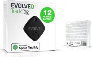EVOLVEO TrackTag, Bluetooth lokátor s Apple Find My, čierny