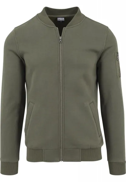 Sweat Bomber Jacket Olive
