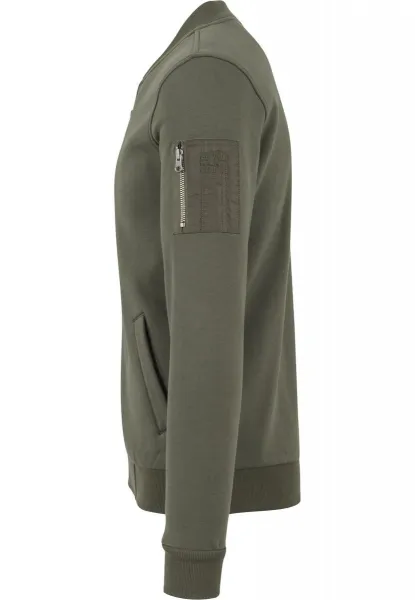 Sweat Bomber Jacket Olive