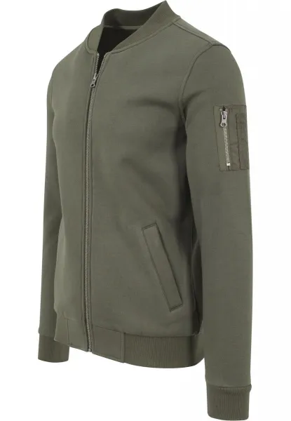 Sweat Bomber Jacket Olive