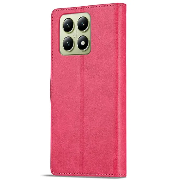 IMEEKE Peňaženkový obal pre Xiaomi 14T Pro ružový