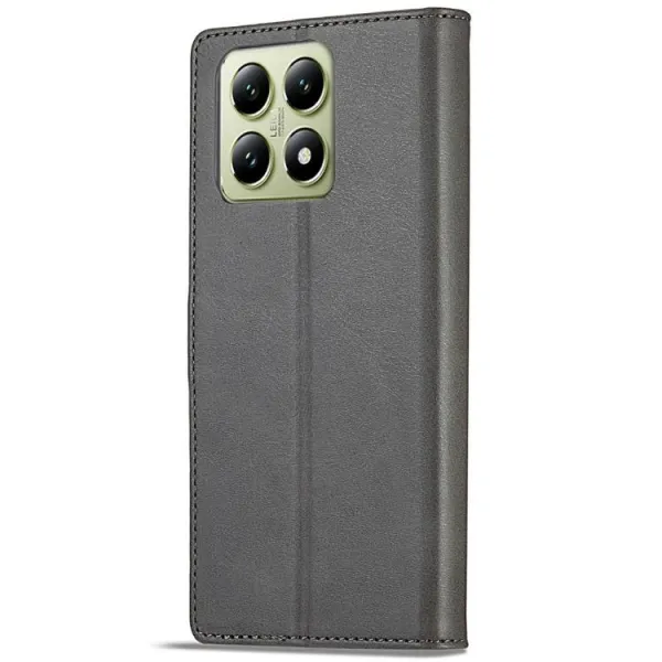 IMEEKE Peňaženkový obal pre Xiaomi 14T Pro šedý