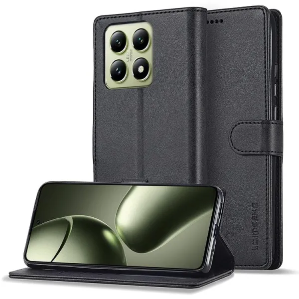 IMEEKE Peňaženkový obal pre Xiaomi 14T čierny