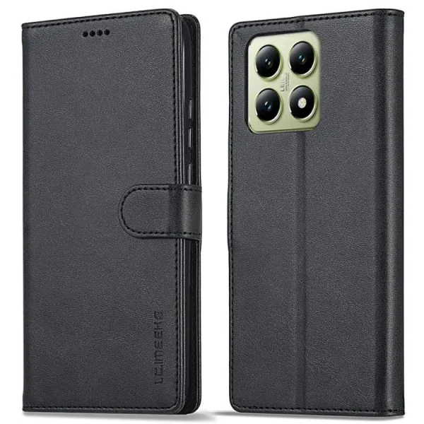 IMEEKE Peňaženkový obal pre Xiaomi 14T čierny