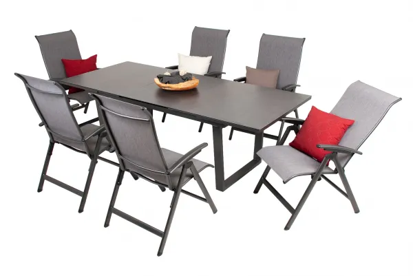 Doppler LIVORNO YELMO ALU, polohovacie kreslá, 6+1