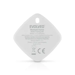 EVOLVEO TrackTag, Bluetooth lokátor s Apple Find My, biely