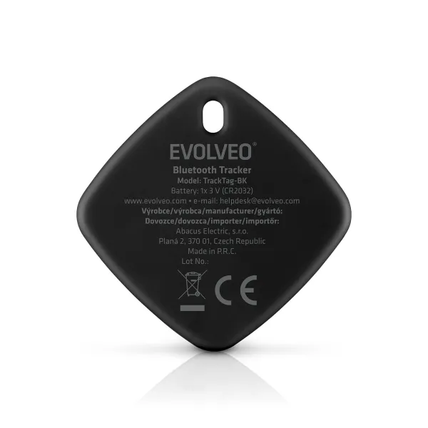 EVOLVEO TrackTag, Bluetooth lokátor s Apple Find My, čierny