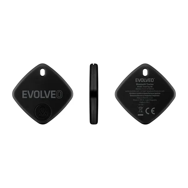 EVOLVEO TrackTag, Bluetooth lokátor s Apple Find My, čierny
