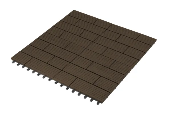 G21 WPC dlaždice SAMOA 30 x 30 cm, Indický teak
