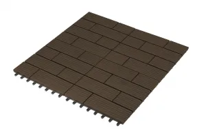 G21 WPC dlaždice SAMOA 30 x 30 cm, Indický teak