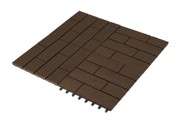 G21 WPC dlaždice SAMOA 30 x 30 cm, Indický teak