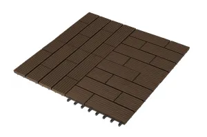 G21 WPC dlaždice SAMOA 30 x 30 cm, Indický teak