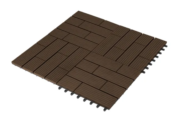 G21 WPC dlaždice SAMOA 30 x 30 cm, Indický teak