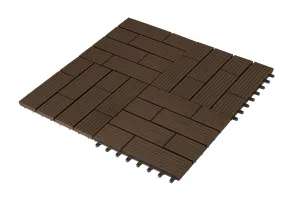 G21 WPC dlaždice SAMOA 30 x 30 cm, Indický teak