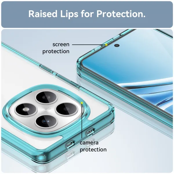 CRYSTAL Ochranný kryt pre Xiaomi Redmi Note 15 5G / POCO M8 5G tyrkysový