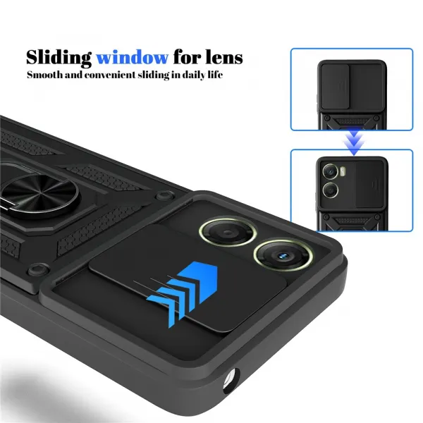 RING CAMERA Kryt s držiakom pre Motorola Moto G06 / G06 Power zelený