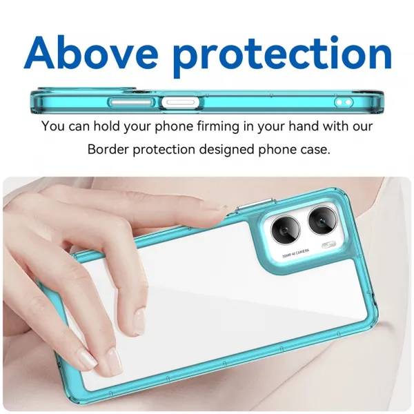 CRYSTAL Ochranný kryt pre Motorola Moto G06 / G06 Power tyrkysový