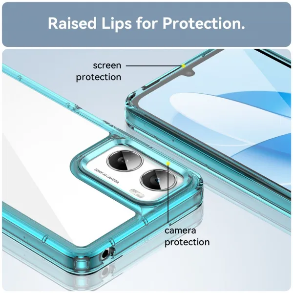 CRYSTAL Ochranný kryt pre Motorola Moto G06 / G06 Power tyrkysový