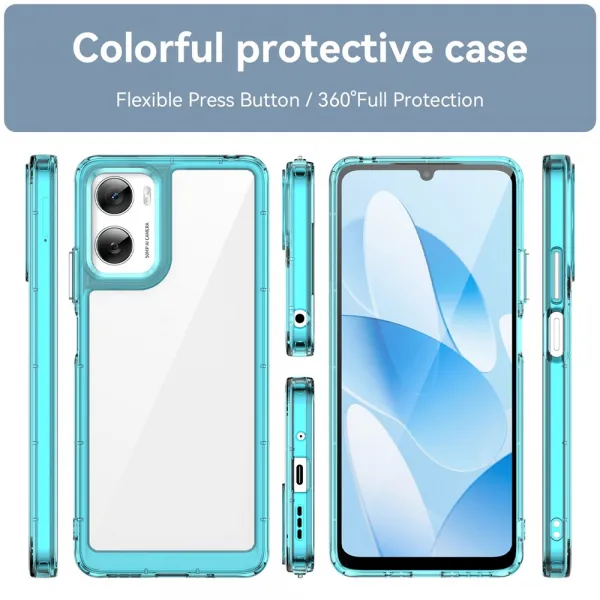 CRYSTAL Ochranný kryt pre Motorola Moto G06 / G06 Power tyrkysový