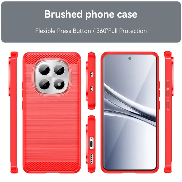 FLEXI TPU Ochranný obal Xiaomi Redmi Note 15 5G / POCO M8 5G červený