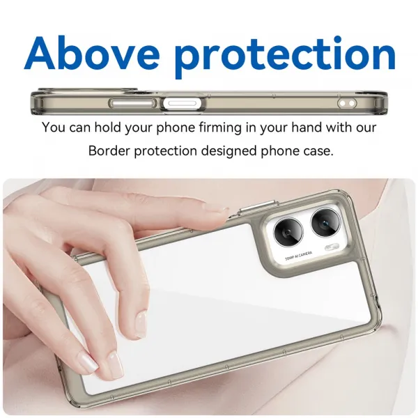 CRYSTAL Ochranný kryt pre Motorola Moto G06 / G06 Power šedý