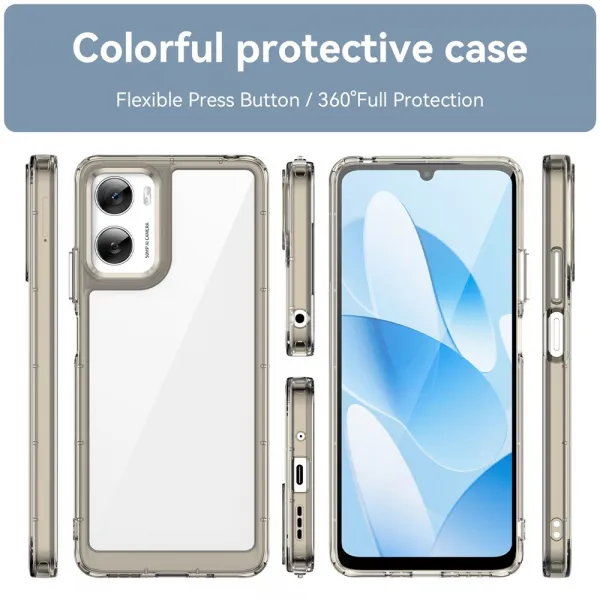 CRYSTAL Ochranný kryt pre Motorola Moto G06 / G06 Power šedý