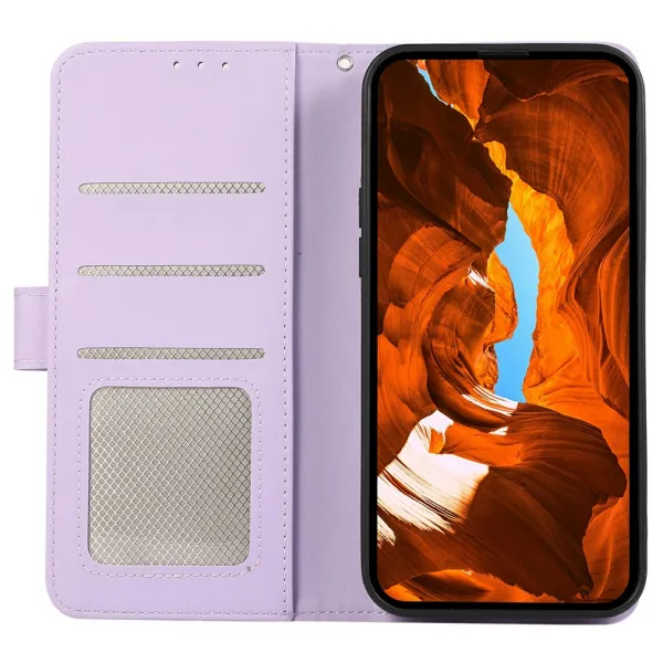 ABEEL DELICATE Peňaženkový obal Honor Magic8 Lite 5G fialový