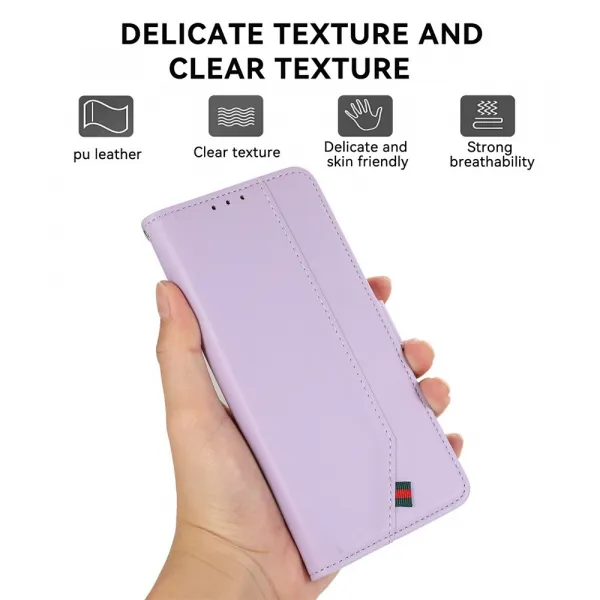 ABEEL DELICATE Peňaženkový obal Honor Magic8 Lite 5G fialový