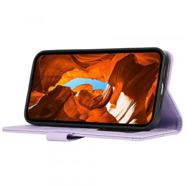 ABEEL DELICATE Peňaženkový obal Honor Magic8 Lite 5G fialový