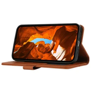 ABEEL DELICATE Peňaženkový obal Honor Magic8 Lite 5G hnedý