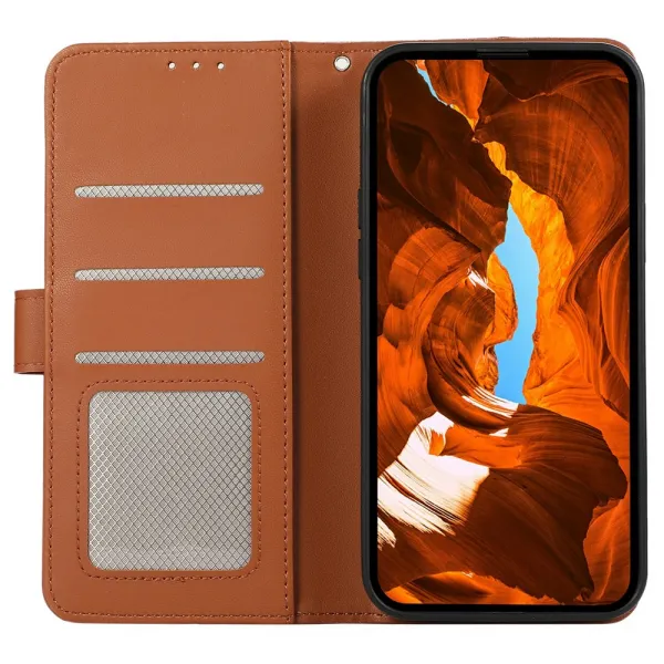 ABEEL DELICATE Peňaženkový obal Honor Magic8 Lite 5G hnedý
