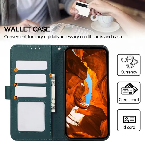 ABEEL DELICATE Peňaženkový obal Honor Magic8 Lite 5G zelený