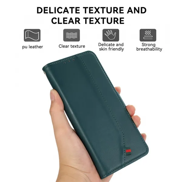 ABEEL DELICATE Peňaženkový obal Honor Magic8 Lite 5G zelený