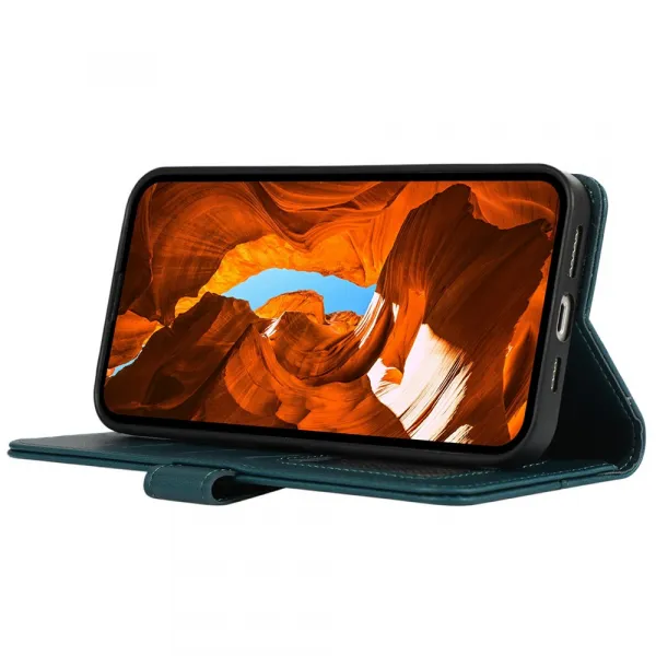 ABEEL DELICATE Peňaženkový obal Honor Magic8 Lite 5G zelený