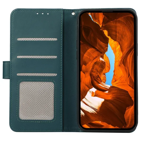 ABEEL DELICATE Peňaženkový obal Honor Magic8 Lite 5G zelený
