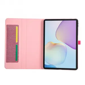 FABRIC Zaklápací obal pre Huawei MatePad 11.5 2025 ružový