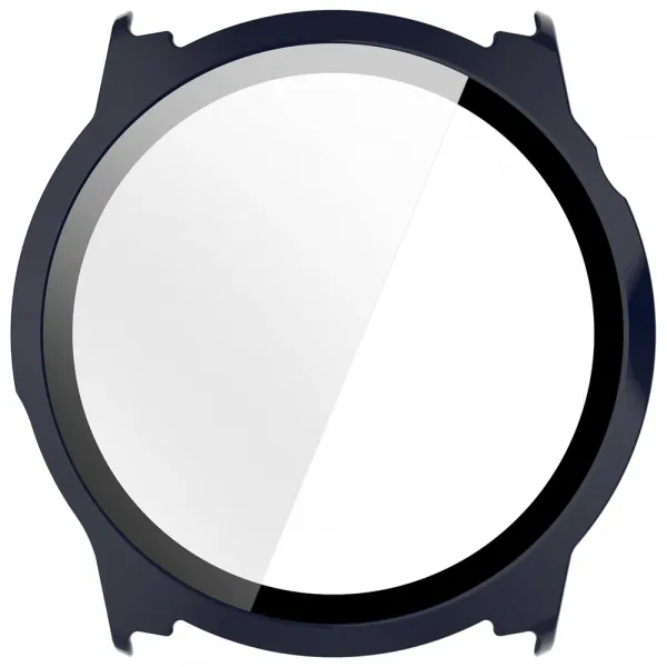 PC FULL COVER Plastový kryt so sklom pre Coros Pace 4 modrý