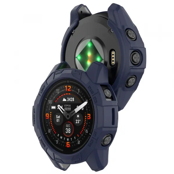 TPU HALF COVER Kryt pre Garmin Fenix 7 Pro 47mm modrý