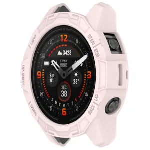 TPU HALF COVER Kryt pre Garmin Fenix 7 Pro 47mm ružový