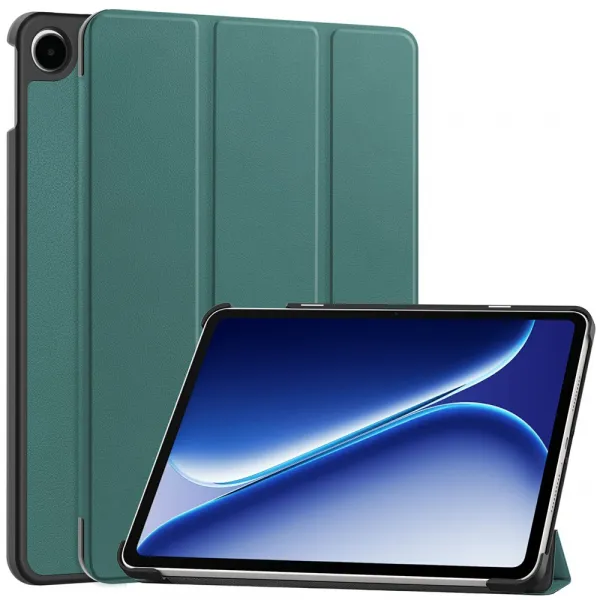 LEATHER Zaklápací kryt pre OnePlus Pad Go 2 zelený