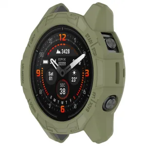 TPU HALF COVER Kryt pre Garmin Fenix 7 Pro 47mm zelený