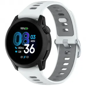 SPORTY Vymeniteľný silikónový remienok Coros Pace 4 WHITE-GREY