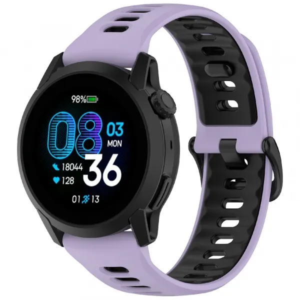 SPORTY Vymeniteľný silikónový remienok Coros Pace 4 PURPLE-BLACK
