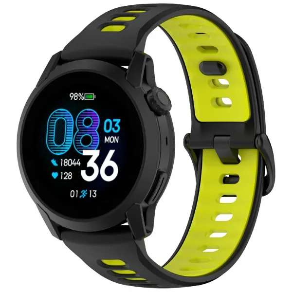 SPORTY Vymeniteľný silikónový remienok Coros Pace 4 BLACK-LIME