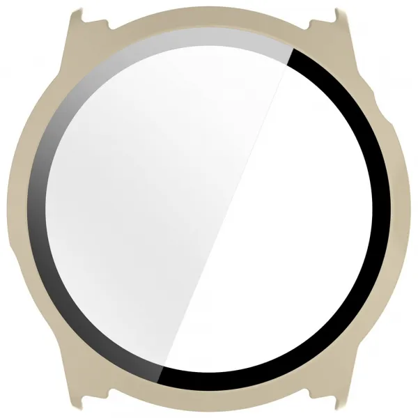 PC FULL COVER Plastový kryt so sklom pre Coros Pace 4 IVORY WHITE