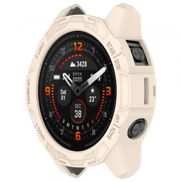 TPU HALF COVER Kryt pre Garmin Fenix 7 Pro 47mm STARLIGHT