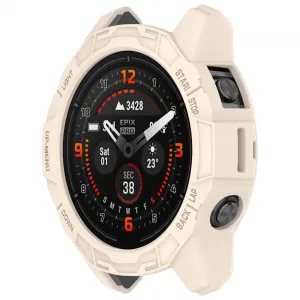 TPU HALF COVER Kryt pre Garmin Fenix 7 Pro 47mm STARLIGHT
