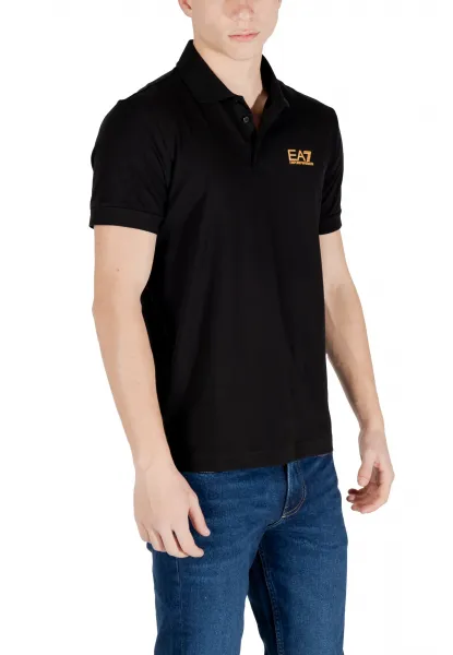 Čierne pánske polo tričko EA7